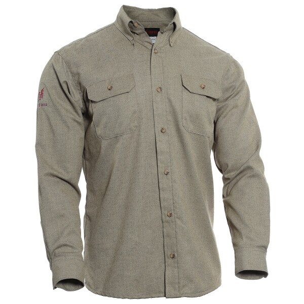 DRIFIRE 8 Cal FR TECGEN Work Shirt in Tan